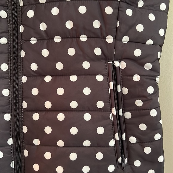 Loft Charcoal Grey & Creamy White Polka Dot Vest - Picture 2 of 8